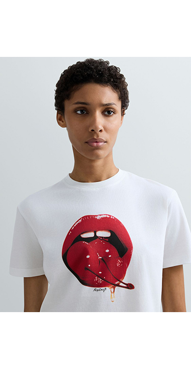 コットンジャージーPOP ART Tシャツ 詳細画像